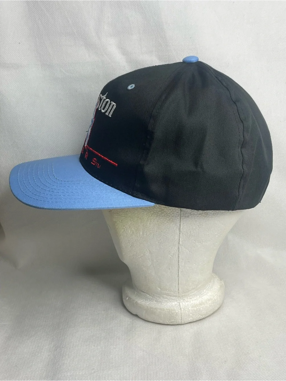 Vintage Eastport Team NFL Houston Oilers Football Snapback Cap Hat Trucker Black